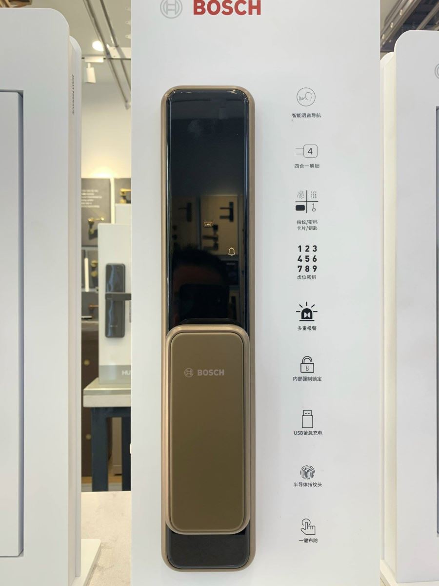 Khóa cửa Bosch EL 600 màu đồng- Tiêu chuẩn Đức-3 Khóa cửa Bosch EL 600 màu đồng- Tiêu chuẩn Đức-3