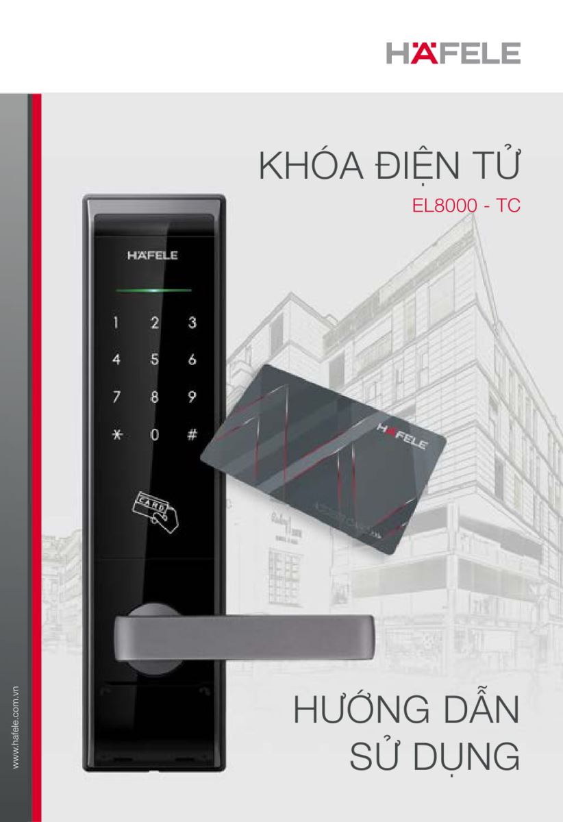 Khóa điện tử Hafele EL8000 - TC