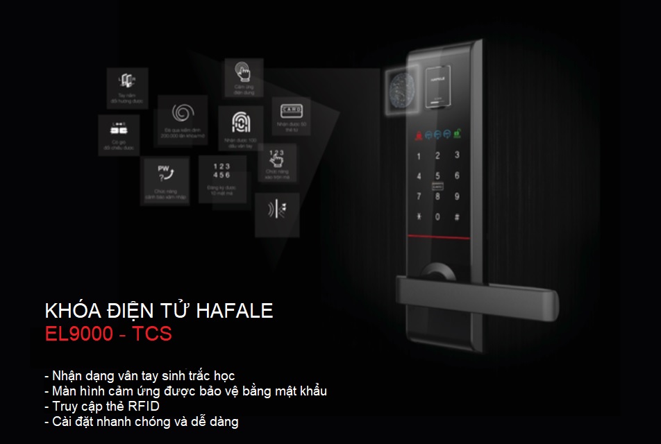 Chức năng khóa điện tử Hafele EL9000