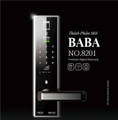 Khóa vân tay BABA 8201- app điện thoại-1 Khóa vân tay BABA 8201- app điện thoại-1
