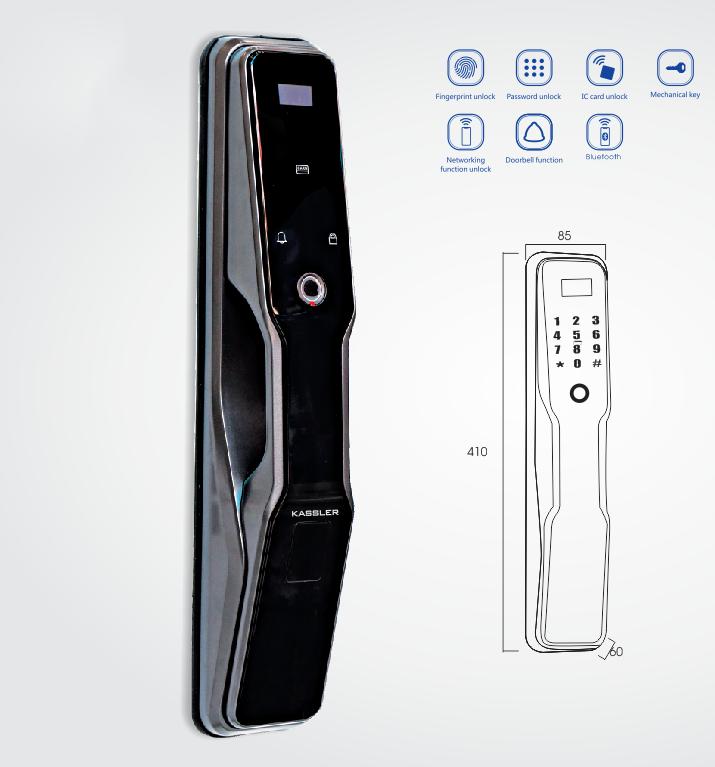 Khóa vân tay Kassler KL-868 APP - Mở khóa bằng app điện thoại Khóa vân tay Kassler KL-868 APP - Mở khóa bằng app điện thoại
