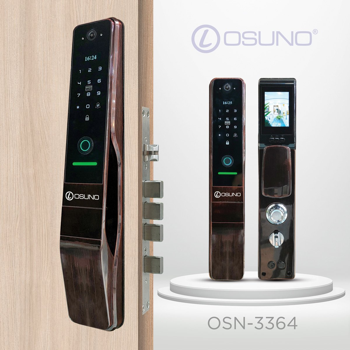Khóa vân tay Osuno OSN3364-1 Khóa vân tay Osuno OSN3364-1