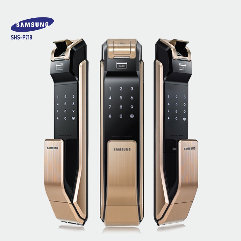 khóa vân tay samsung SHS-P718Gold khóa vân tay samsung SHS-P718Gold