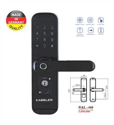 Khóa vân tay Kassler KL-668 - Mở khóa bằng app điện thoại