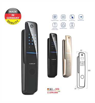 Khóa vân tay Kassler KL-858/ MỞ BẰNG APP ĐIỆN THOẠI