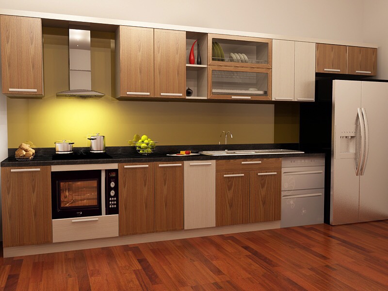 Tủ bếp Laminate mẫu mới 1
