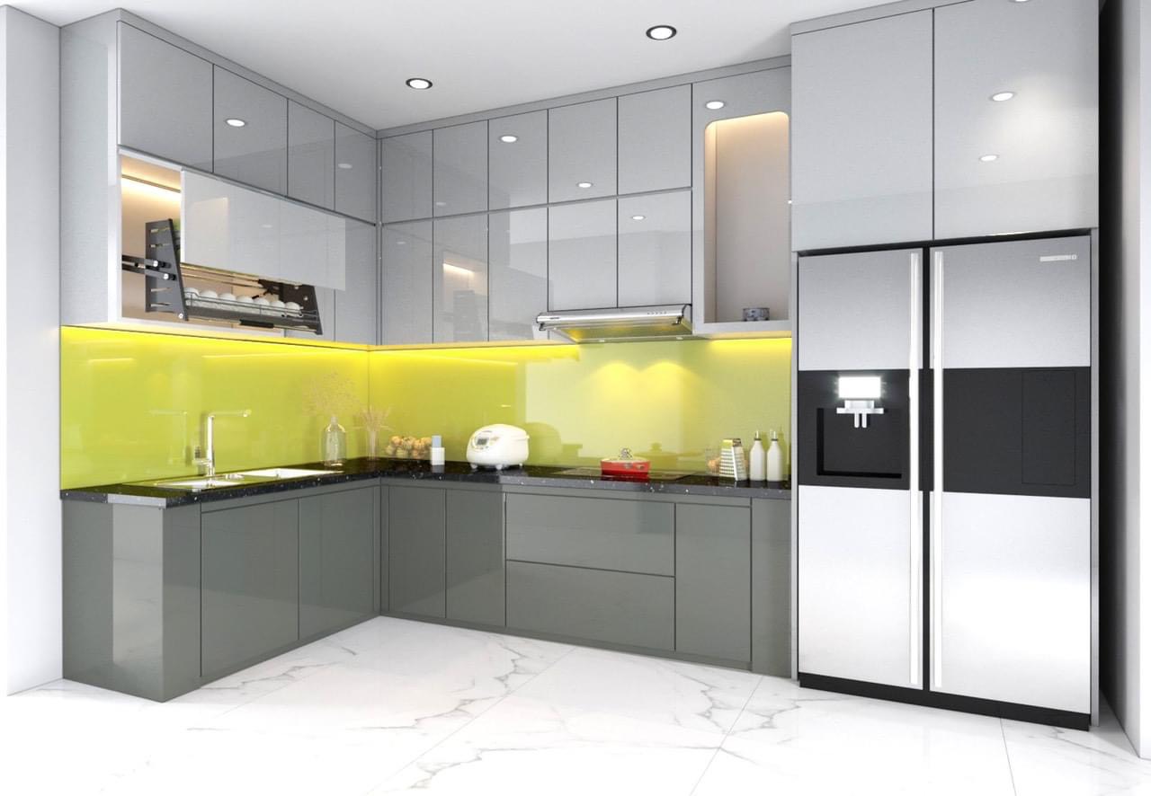 Tủ bếp Acrylic mẫu mới 5