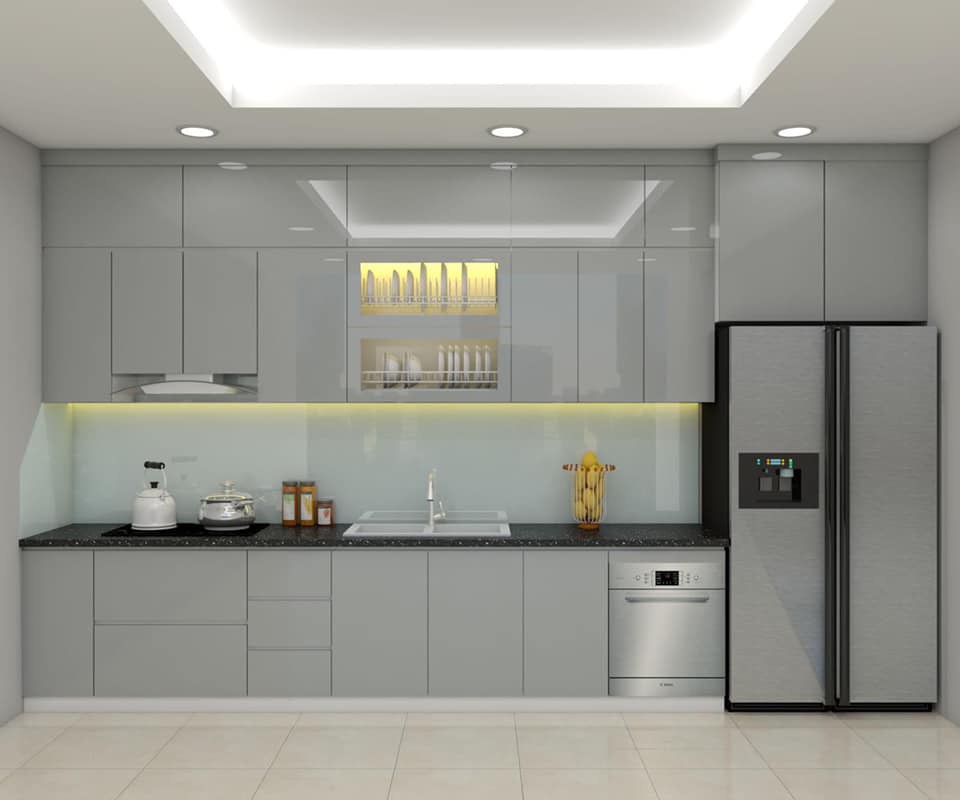 Tủ bếp Acrylic mẫu mới 7