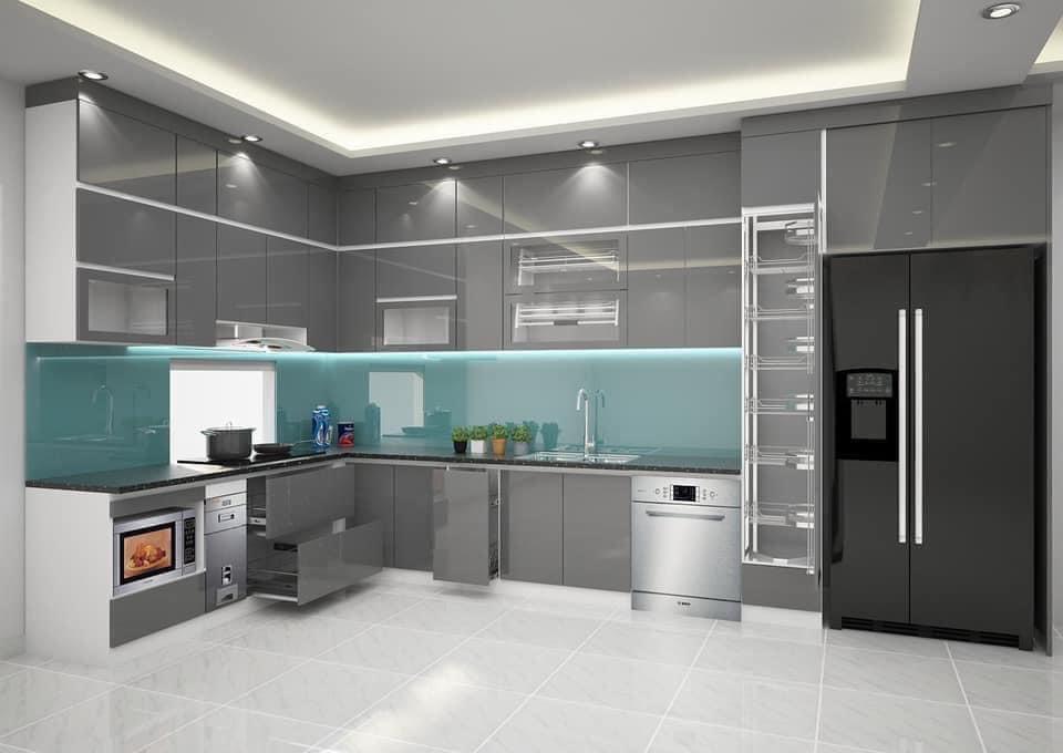 Tủ bếp Acrylic mẫu mới 8