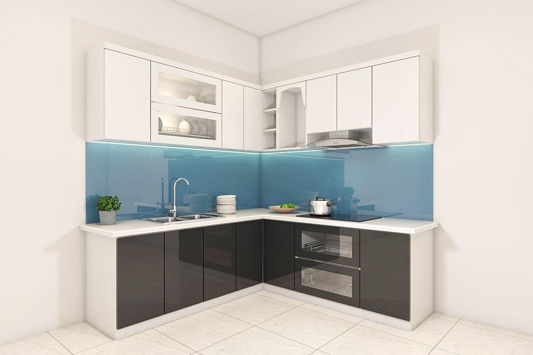 Tủ bếp Acrylic mẫu mới 12