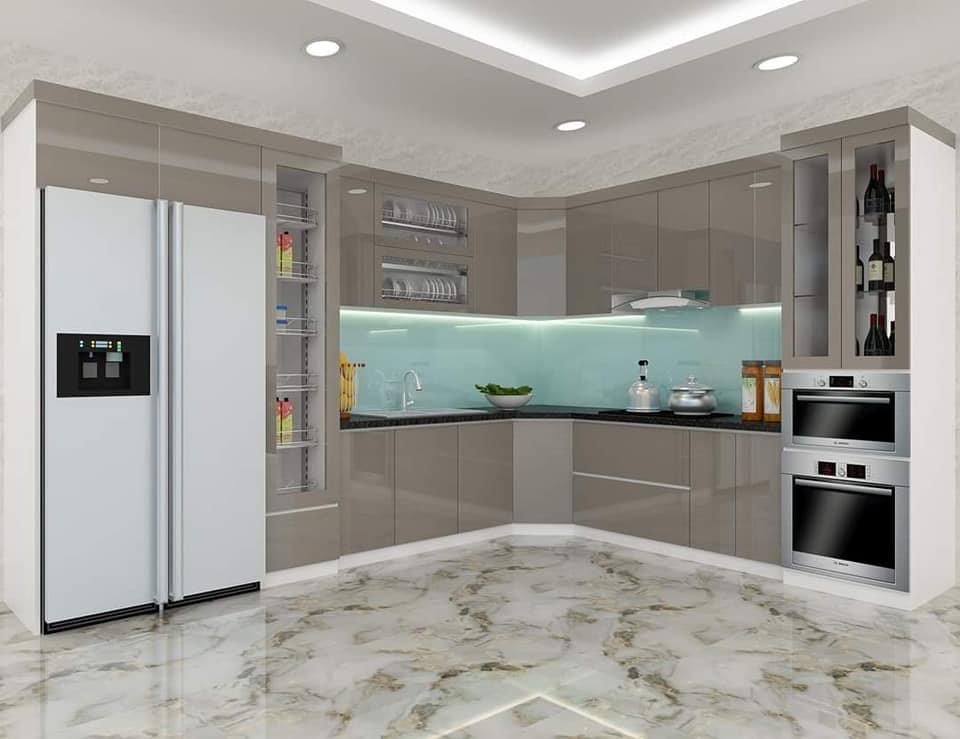 Tủ bếp Acrylic mẫu mới 13