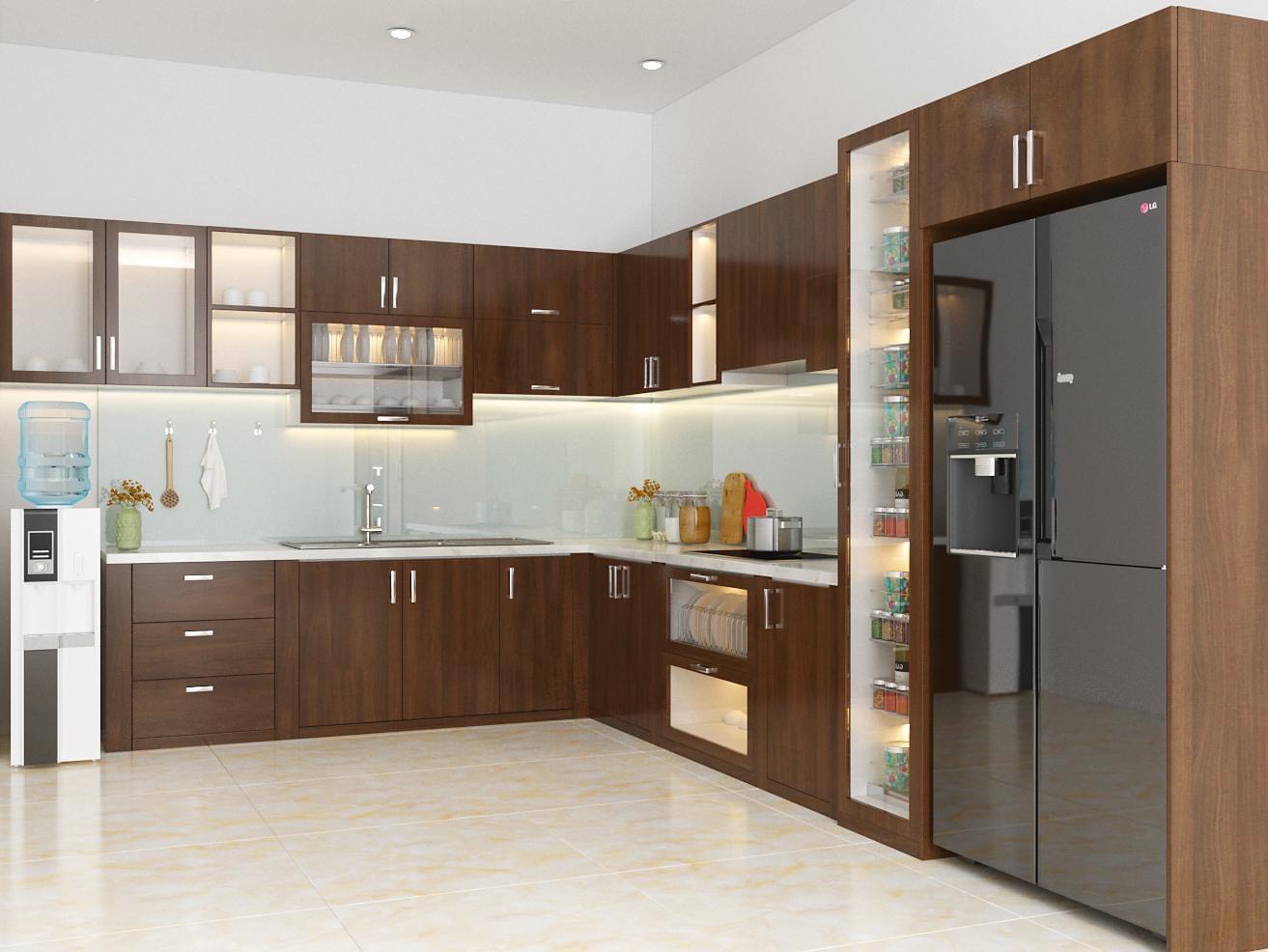 Tủ bếp Laminate mẫu mới 7