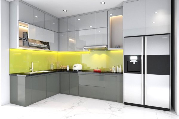 Tủ bếp Acrylic mẫu mới 5