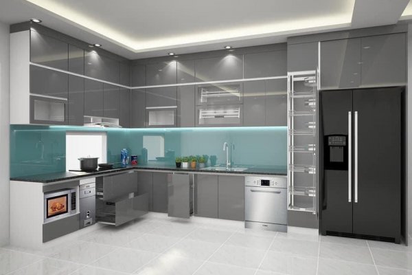 Tủ bếp Acrylic mẫu mới 8