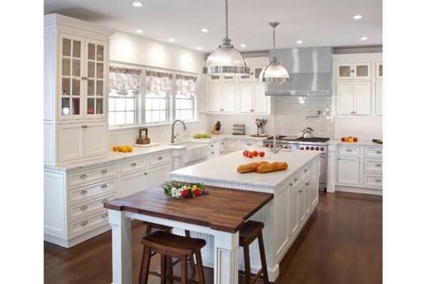 Tủ bếp bán cổ điển mẫu mới 13