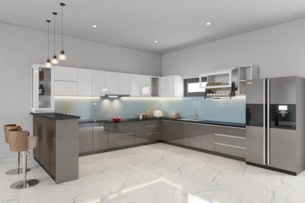 Tủ bếp Acrylic mẫu mới 15