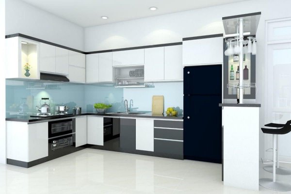 Tủ bếp Acrylic mẫu mới 16