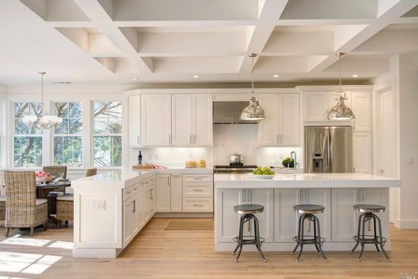 Tủ bếp bán cổ điển mẫu mới 19