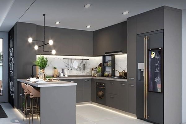 Tủ bếp Acrylic mẫu mới 18