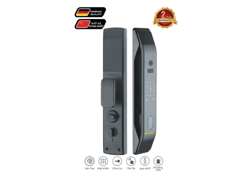 Khóa cửa vân tay Hubert HB CG25 Black App wifi