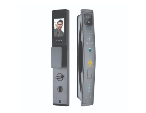 Khóa cửa vân tay Hubert HB CG79 Nano Gray App wifi, camera