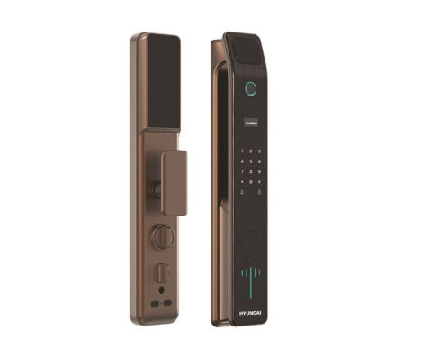 Khoá cửa gỗ Hyundai HY-SLA808 Brown App wifi