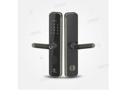 Khóa cửa vân tay cửa gỗ Kassler KL-696 Green bronze app chống nước