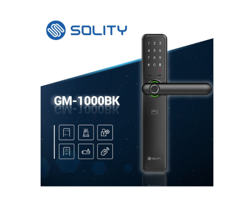 Khóa cửa vân tay Solity GM-1000BK Của Hàn Quốc