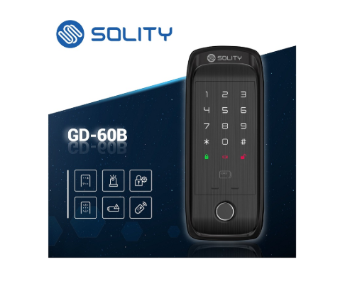 Khóa cửa vân tay 2 mặt cửa gỗ và cửa nhôm Solity GD-60B Của Hàn Quốc