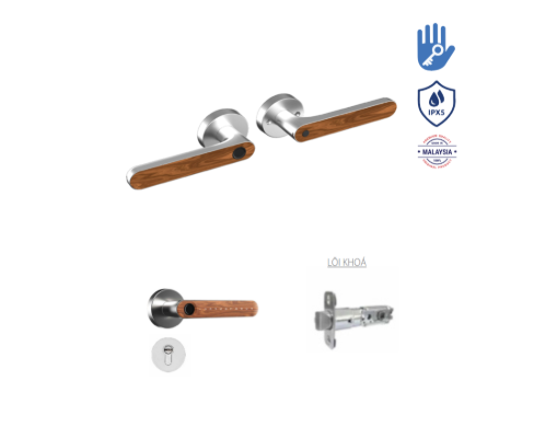 Khoá cửa gỗ vân tay Avolock AT-105-G App wifi