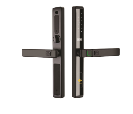 Khóa điện tử cửa nhôm Hubert HB CN77 Black App wifi chống nước chuẩn Ip68