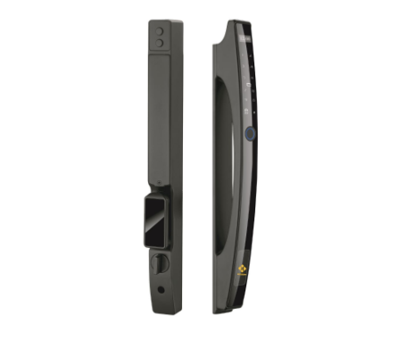 Khóa vân tay cửa nhôm Hubert HB CN86 Black App wifi