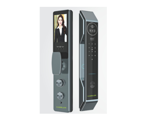 Khóa Vân Tay Kassler KL-899 CNC Blue Gray Face ID, App Wifi