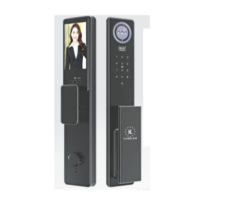 Khoá cửa điện tử Kassler KL868 CNC Black Face ID, App wifi, remote
