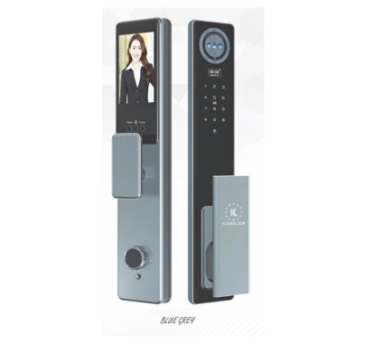 Khoá cửa điện tử Kassler KL868 CNC Blue Grey Face ID, App wifi, remote