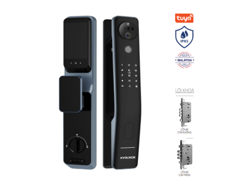 Khoá thông minh Avolock AL-85FRVT-B nhận diện khuôn mặt Face ID, App wifi