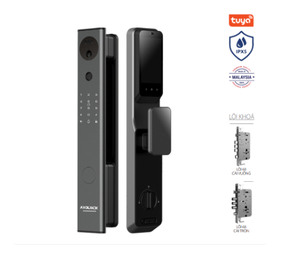 Khoá vân tay Avolock AL-84FRVT-B nhận diện khuôn mặt Face ID, App wifi