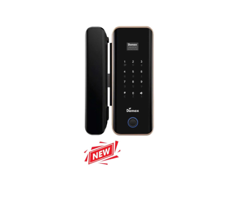 Khóa cửa kính vân tay Demax EL800G AC App Wifi, Remote của Đức