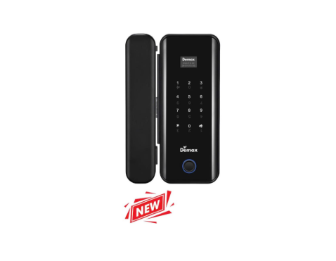 Khóa vân tay cửa kính Demax EL800G BL App Wifi của Đức