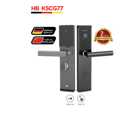 Khóa thẻ từ khách sạn Hubert HB KSCG77 Black