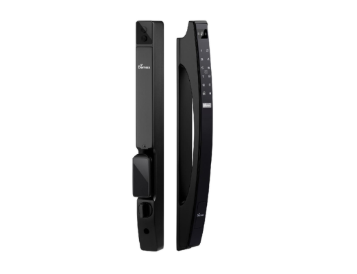 Khoá cửa nhôm vân tay Demax EL902 BL nhận diện khuôn mặt Face Id 3D, chống nước IP56 - Của Đức