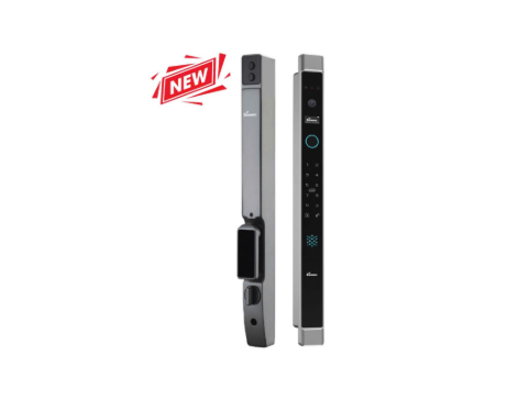 Khoá cửa vân tay Demax EL906 AG CNC Face ID, Remote, App Wifi, Camera chuống Của Đức