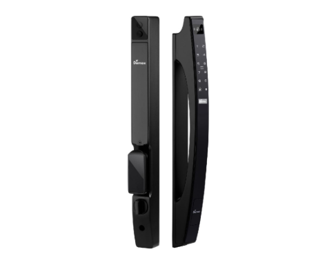 Khoá cửa nhôm vân tay chống nước Demax EL902 BL Face ID Remote, App Wifi Của Đức