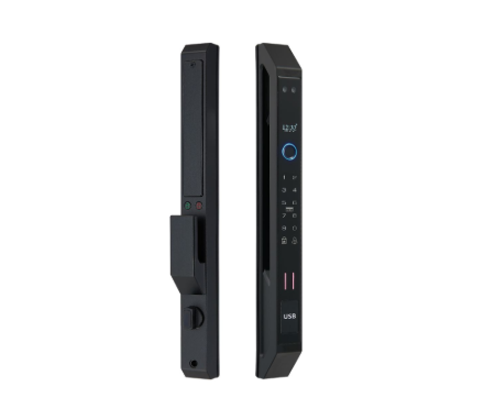Khóa vân tay cửa nhôm Hubert HB CNI7 EU Black App wifi, Face ID