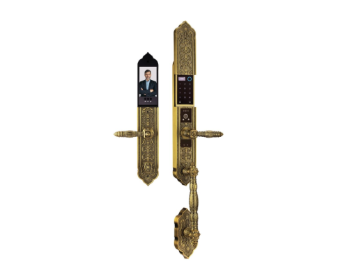 Khóa cửa điện tử Demax EL988 GB Brass Đồng Đúc Nguyên Chất Face ID của Đức