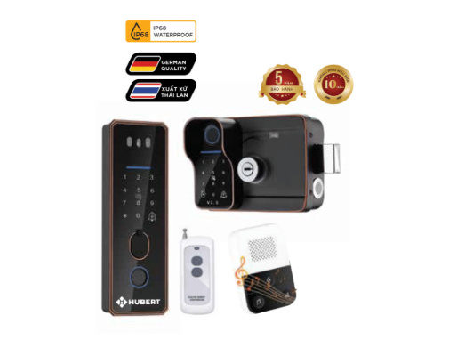 Khóa cửa cổng điện tử Hubert HB CCI5 EU Face ID chống nước chuẩn IP68 của Đức
