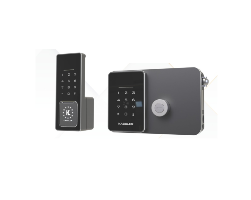 Khóa cửa cổng vân tay Kassler KL-579 CNC Silver Grey Remote, App wifi