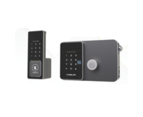 Khóa cửa cổng vân tay Kassler KL-579 CNC Silver Grey Remote