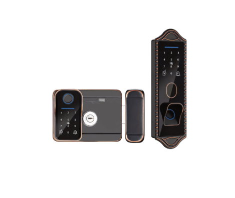 Khóa cửa cổng vân tay Avolock AG 48 Bronze App, Remote