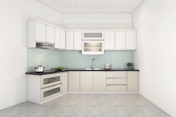 Tủ bếp Acrylic mẫu mới 21